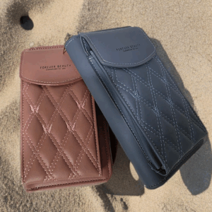 Beauty Quilted Crossbody Phone Clutch